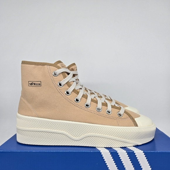 Adidas Men\'s Nizza 2 Platform GX0989 \'Pale Nude\' High Top Shoes Size 9.5 New main image 6